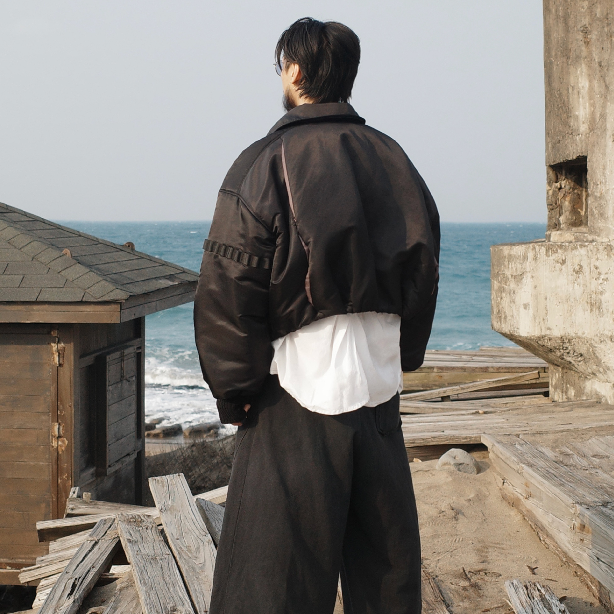 pip Strapped Bomber Jacket