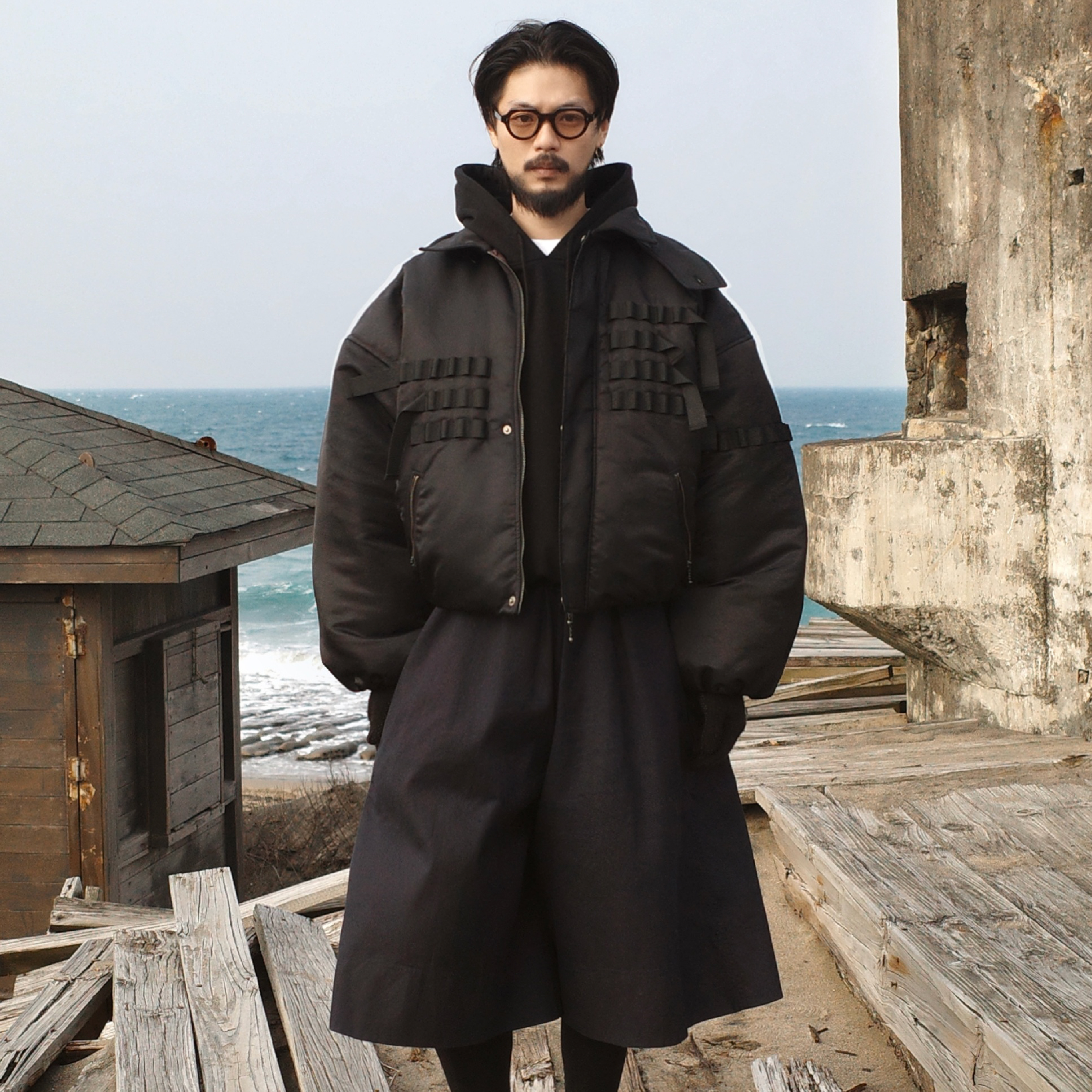 pip Strapped Bomber Jacket