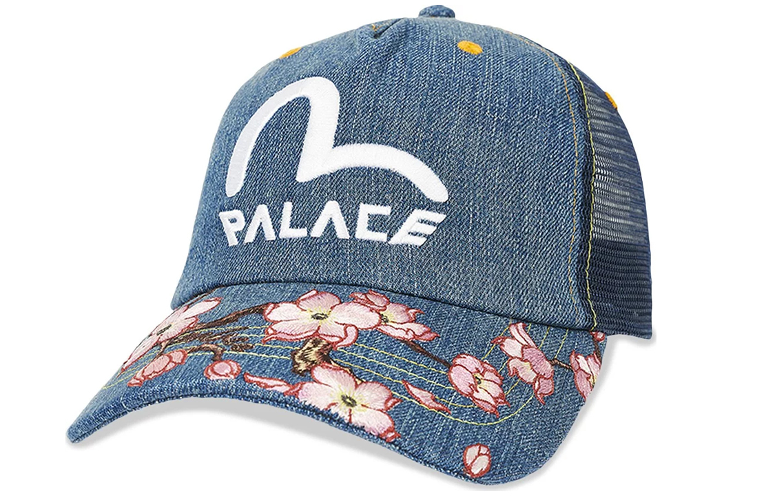 【代購】PALACE X Evisu Denim Mesh Trucker Cap
