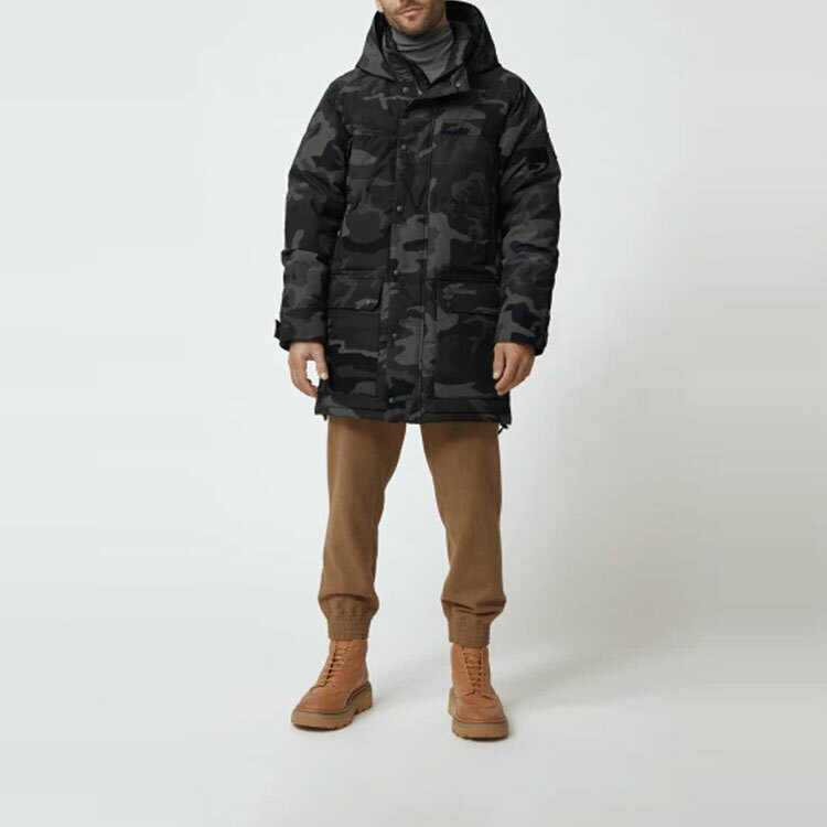 【代購】Canada Goose Emory Series FW21 Down Jacket Men's Black Camouflage