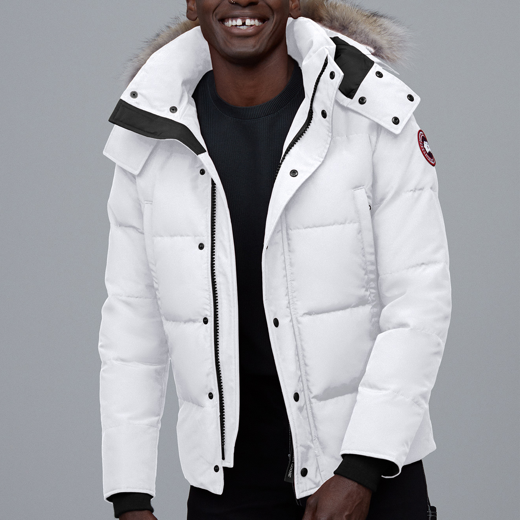 【代購】Canada Goose Wyndham Series Down Jacket Winter Men's Dawn White