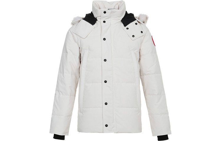 【代購】Canada Goose Wyndham Series Down Jacket Winter Men's Dawn White