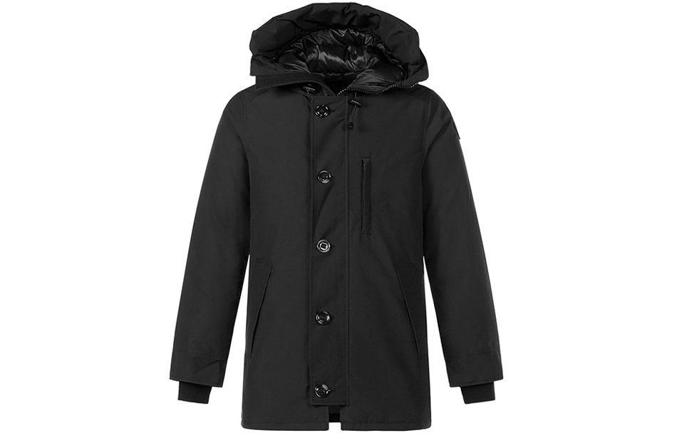 【代購】Canada Goose Black Mark FW21 Solid Color Hooded Down Jacket Men's Black