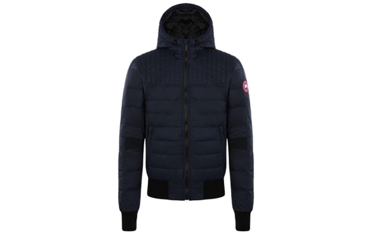 【代購】Canada Goose Cabri Series FW21 Letter Solid Color Hooded Down Jacket Men's Dark Blue