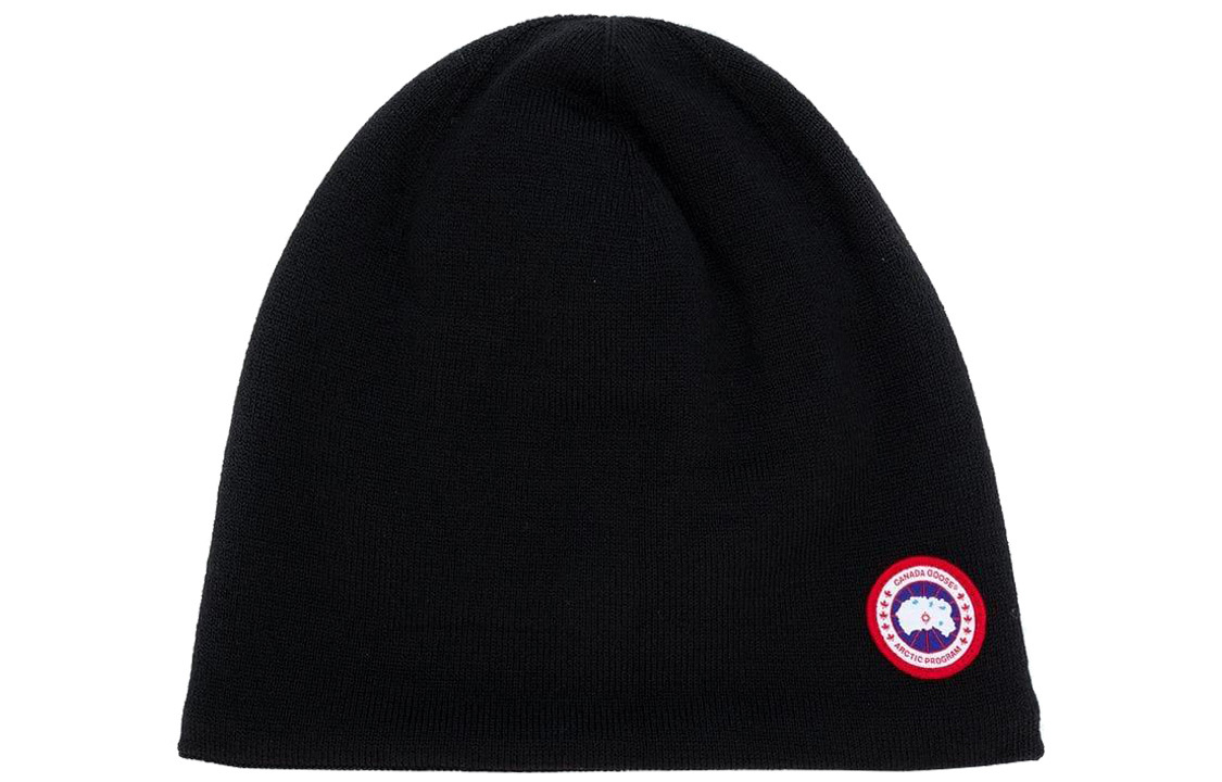 【代購】Canada Goose Logo Patch Knitted Beanie
