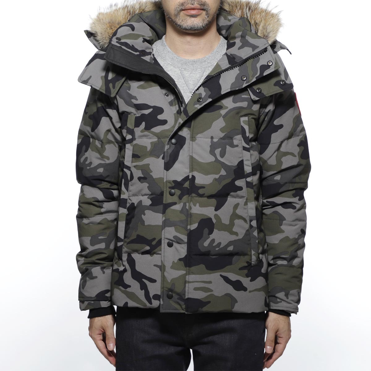 【代購】Canada Goose Wyndham Series Down Jackets Men Camouflage