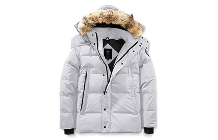 【代購】Canada Goose Wyndham Series Down Jacket Men's Silver Birch