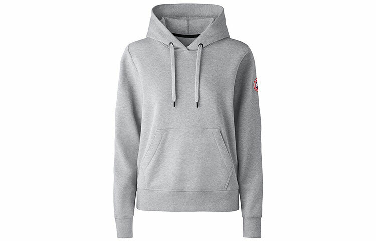 【代購】Canada Goose Logo-patch Mélange Hoodie