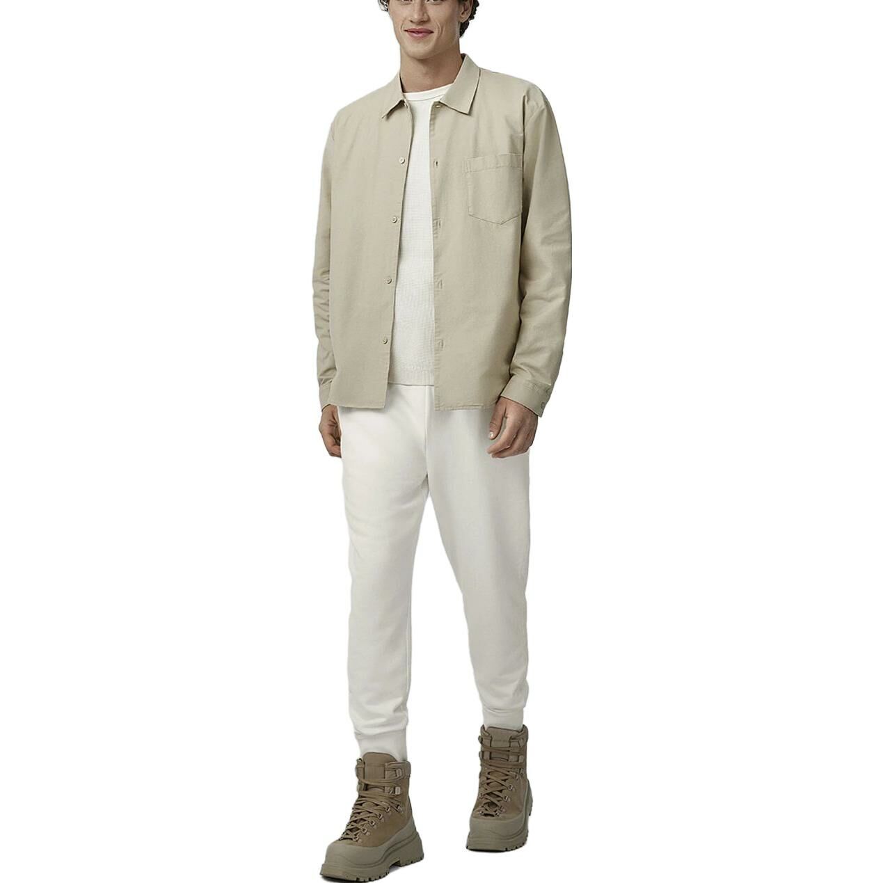 【代購】Canada Goose Knitted Sports Pants Men's White