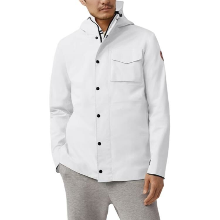 【代購】Canada Goose Waterproof And Windproof Windbreaker Jacket Men's Polaris White