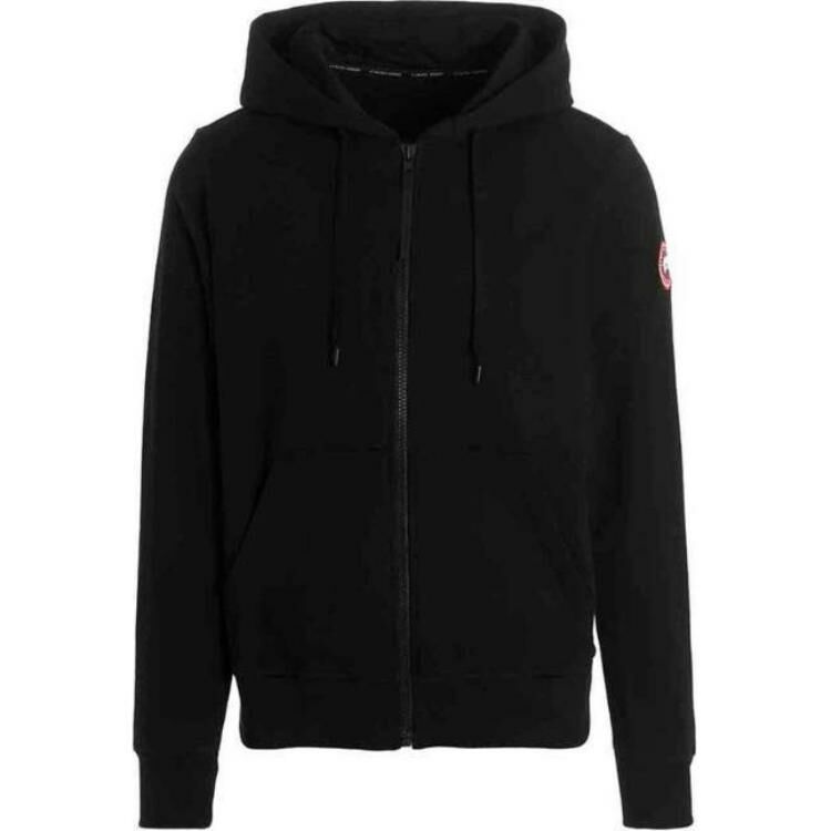 【代購】Canada Goose Logo Patch Zipped Hoodie