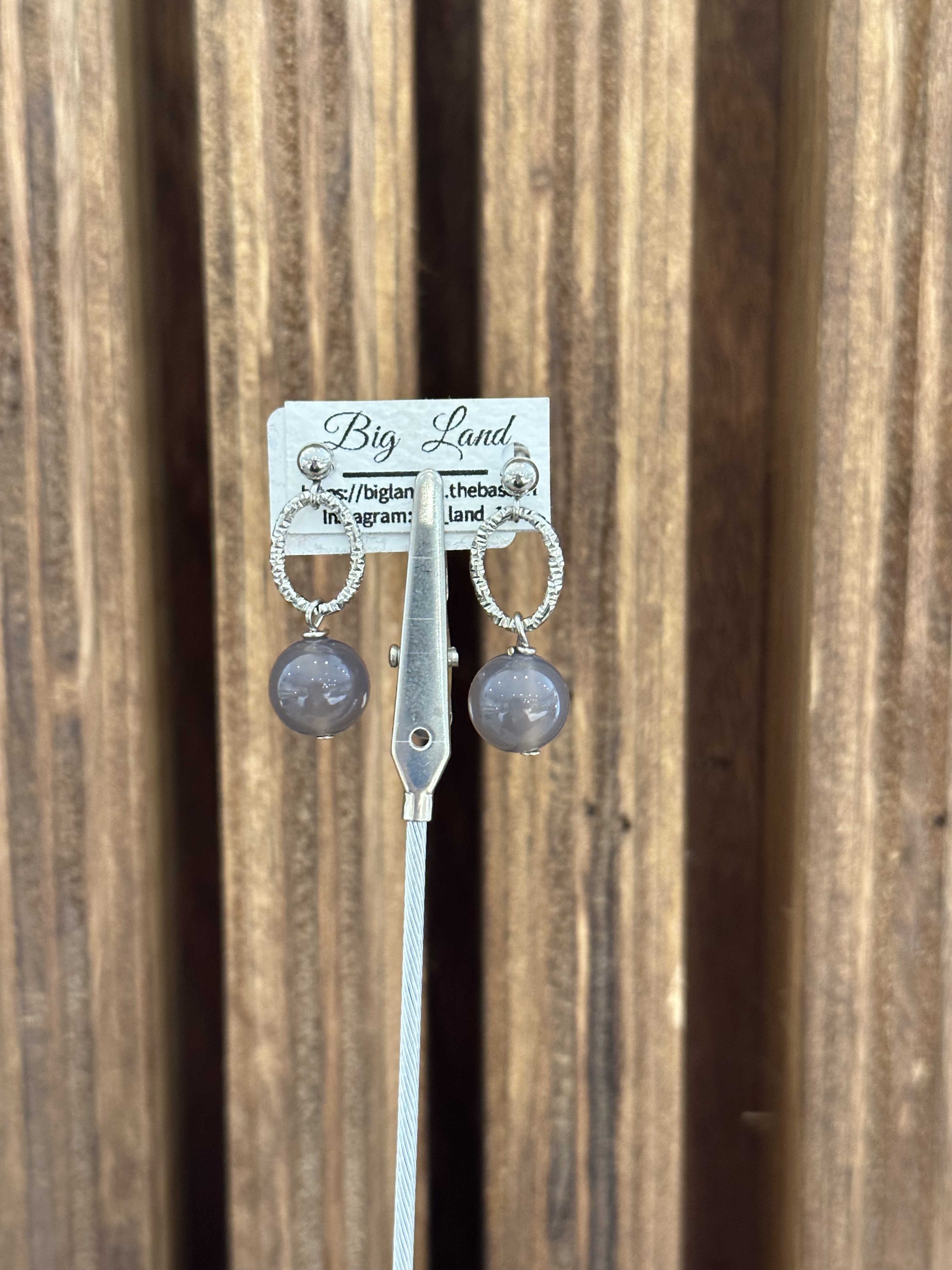 [Big Land] 灰瑪瑙醫療鋼耳針 | NO.299