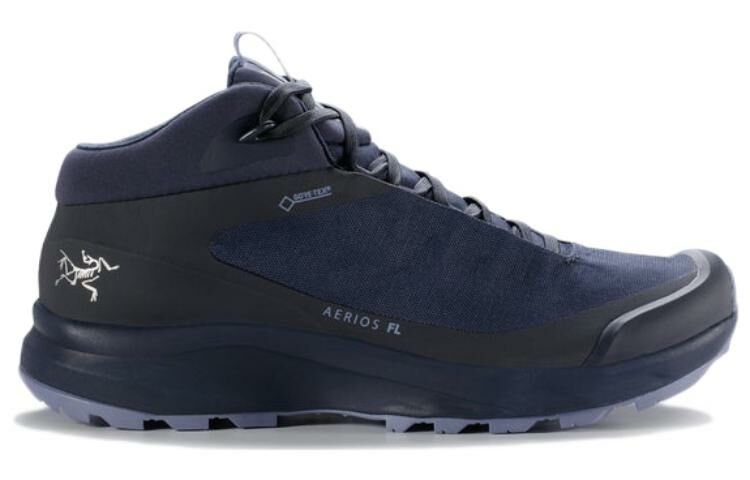 【代購】Arcteryx Aerios Fl Cushioning Anti-Slip And Wear-Resistant Mid-Top Hiking Trekking Shoes Women's Black Blue