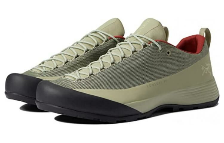 【代購】Arcteryx Konseal FL 2 GTX Cushioning Anti-Slip And Wear-Resistant Low-Top Outdoor Shoes Unisex Green Black Red