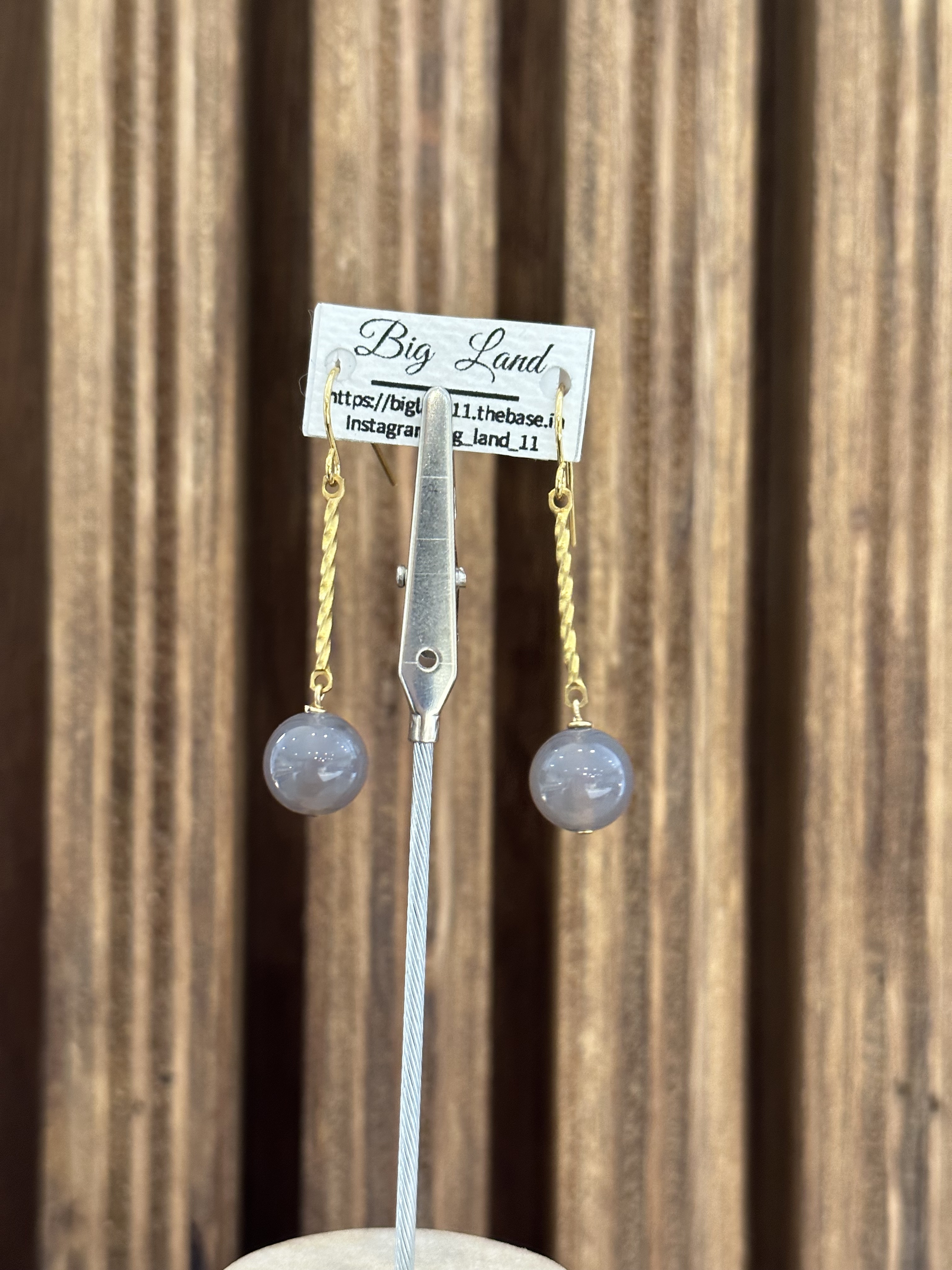 [Big Land] 灰瑪瑙醫療鋼耳針 | NO.294