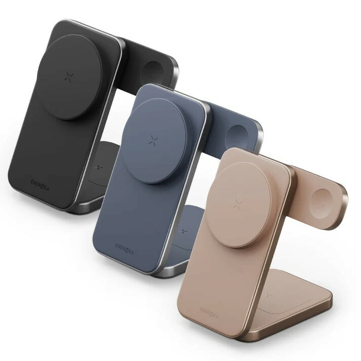 ENERGEA | Magtrio Plus 三合一 Qi2折疊磁吸無線充電座