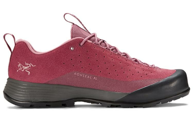 【代購】Arcteryx Konseal FL 2 Leather Cushioning Breathable Low-Top Outdoor Shoes Women's Pink