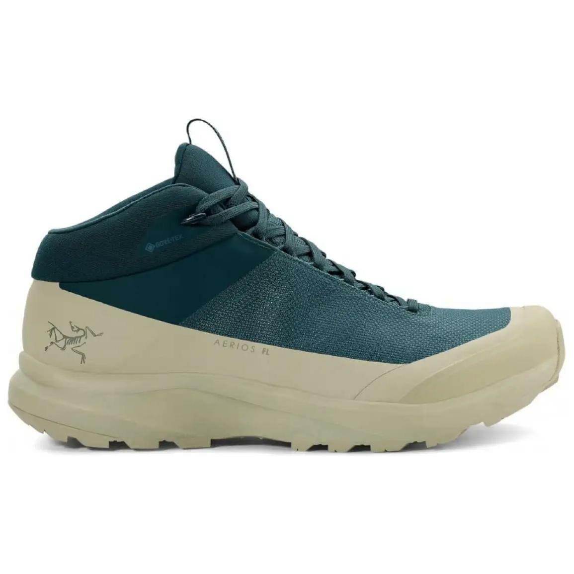 【代購】Arcteryx Aerios Mid GTX Cushioning Wear-Resistant Low-Top Trekking Shoes Unisex Beige Blue