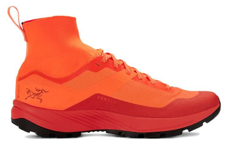 【代購】Arcteryx Verte Anti-Slip Wear-Resistant Breathable Lightweight High-Top Running Shoes Unisex Orange