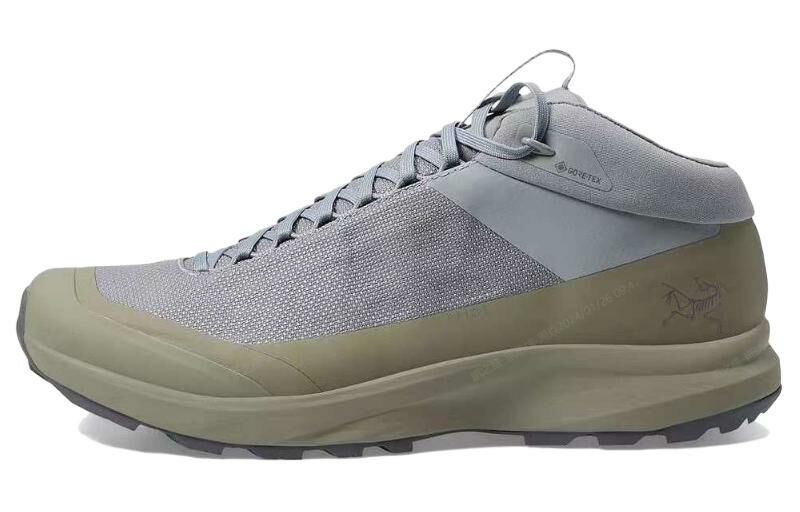 【代購】Arcteryx Aerios AURA Gore-Te Cushioned Slip-Resistant Mid-Top Outdoor Shoes Unisex Gray