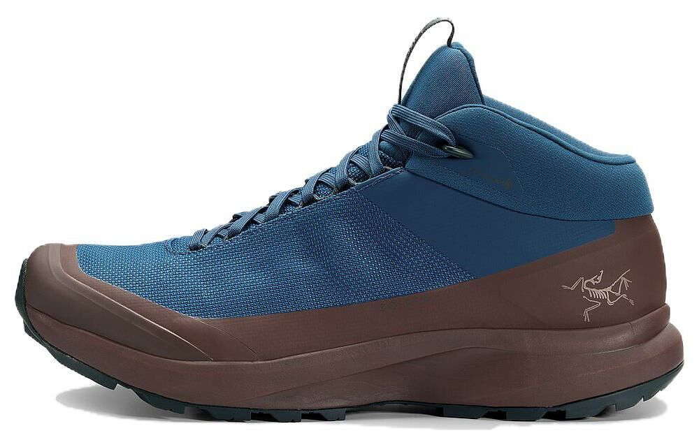 【代購】Arcteryx Aerios Fl 2 Cushioned Slip-Resistant Mid-Top Outdoor Shoes Unisex Blue Brown