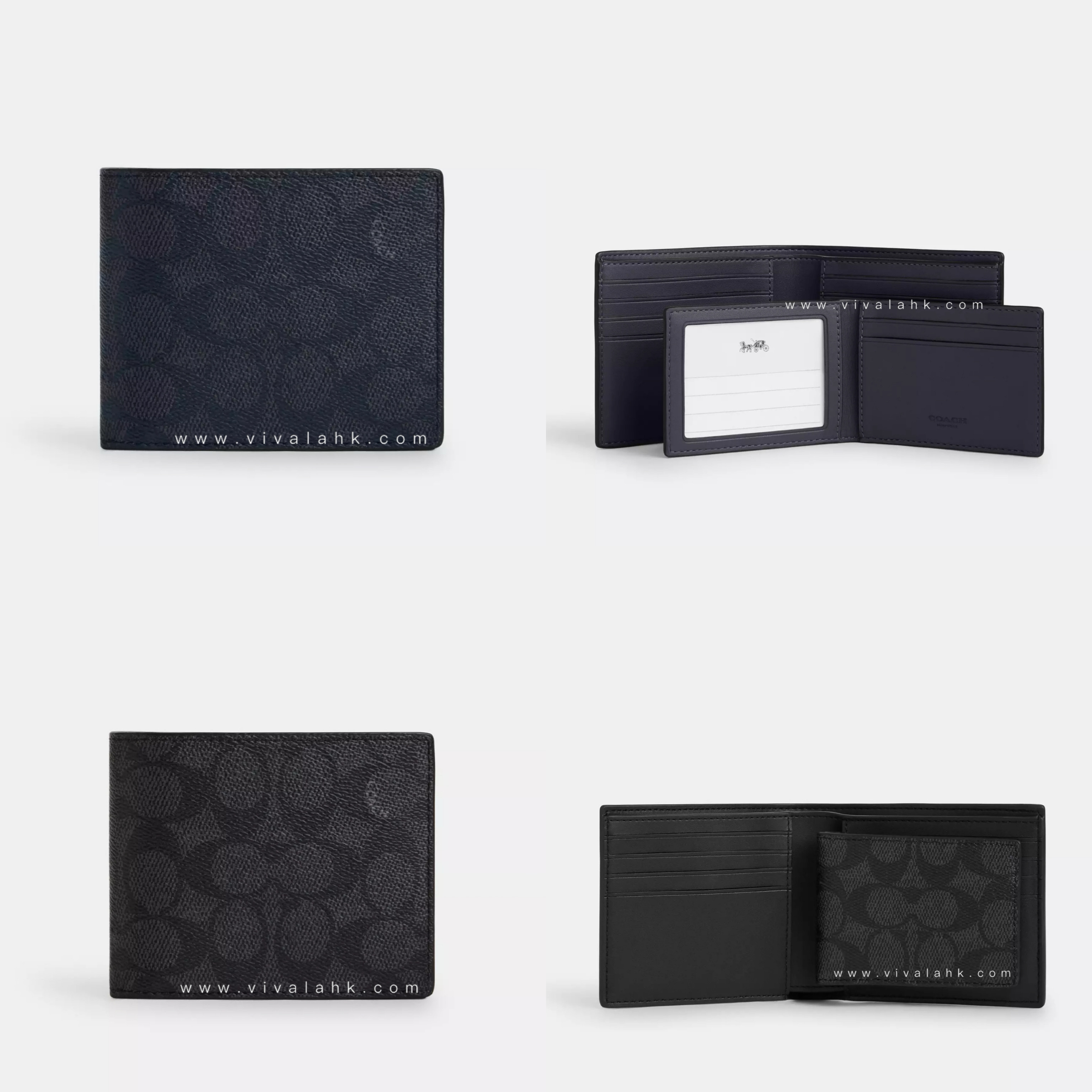 Coach - 男裝3合1銀包 (C字暗花) (CW380)