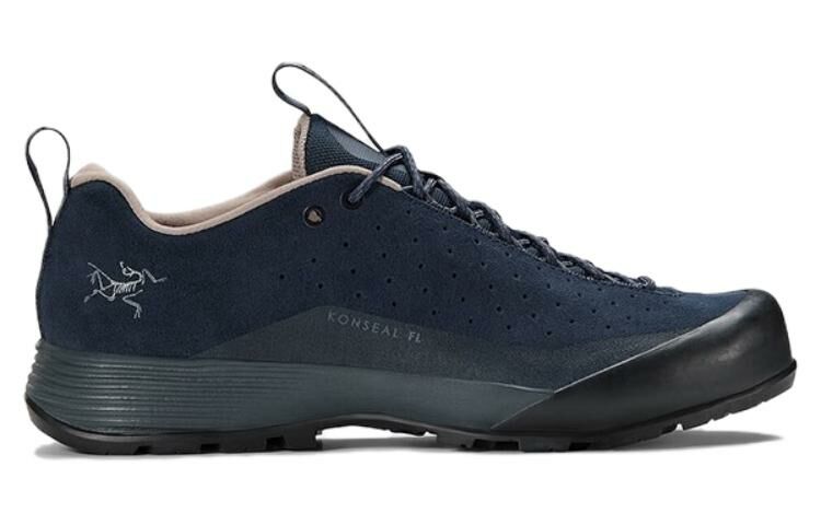 【代購】Arcteryx Konseal FL 2 Leather Slip-Resistant Breathable Low-Top Outdoor Shoes Women's Dark Blue