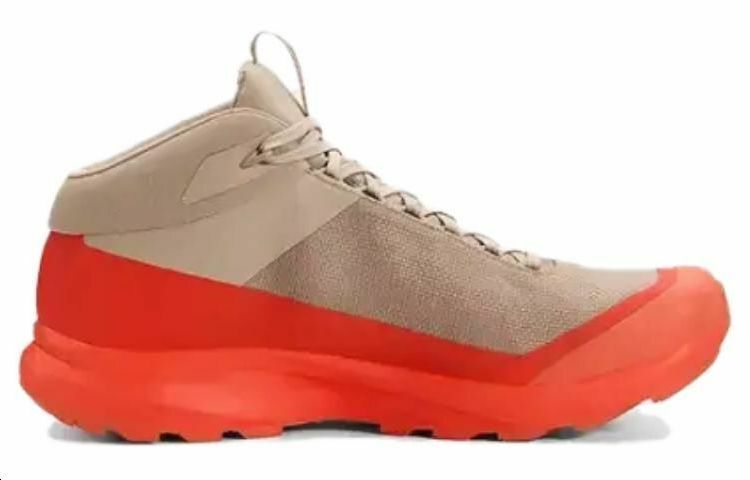 【代購】Arcteryx Aerios Fl 2 Mid Durable Breathable Mid-Top Outdoor Shoes Unisex Brown Red Patchwork