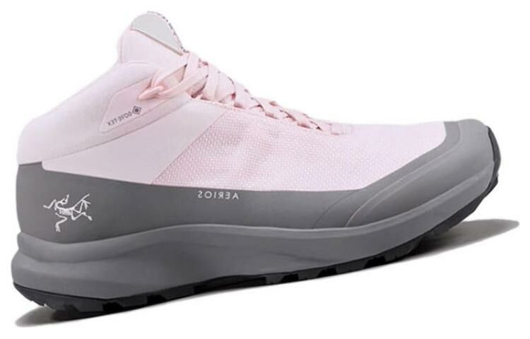【代購】Arcteryx Aerios Fl 2 GTX Water-Resistant Mid-Top Trekking Shoes Women's Pink Gray