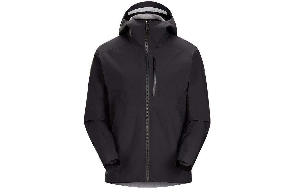 【代購】Arcteryx Outdoor Hiking Water-Resistant Windproof Wear-Resistant Windbreaker Jacket Men's Black
