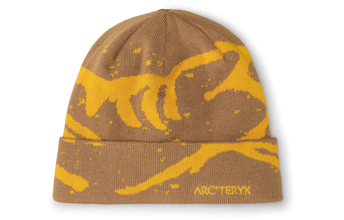 【代購】Arcteryx Recycled Polyester Recycled Polyester Yarn Polyurethane Beanies Unisex Yellow
