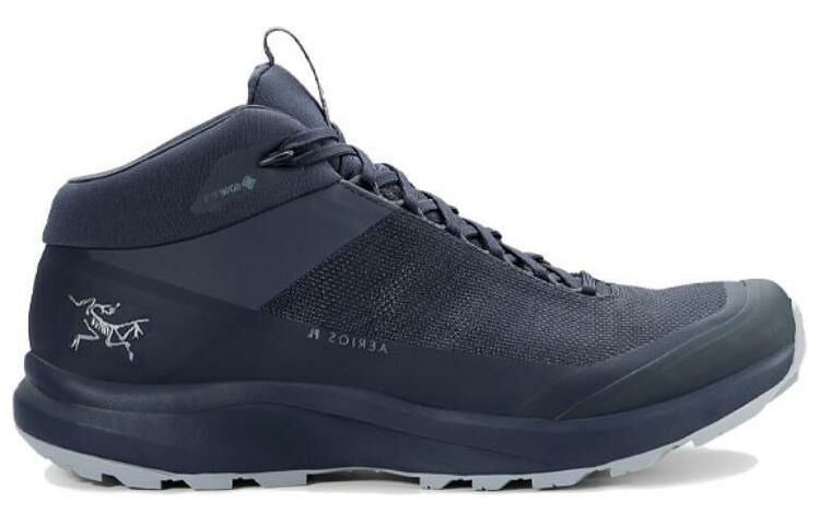 【代購】Arcteryx Aerios GTX Anti-Slip Wear-Resistant Mid-Top Outdoor Shoes Unisex Ink Blue