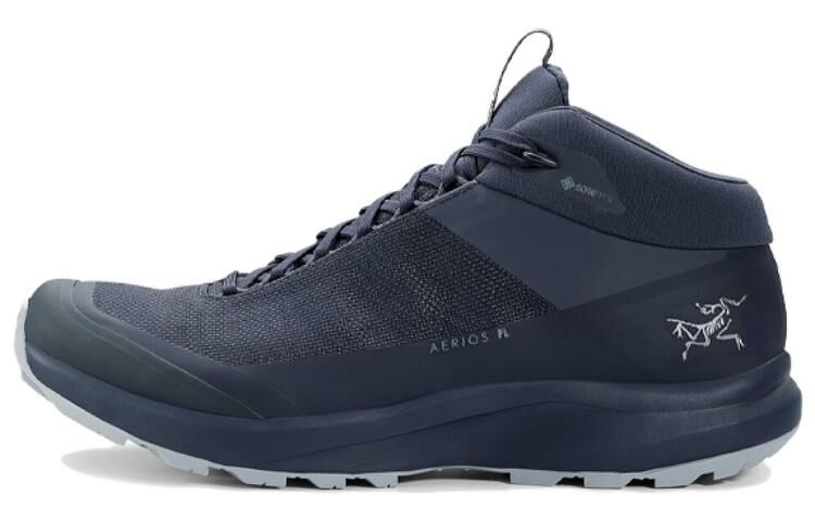 【代購】Arcteryx Aerios GTX Anti-Slip Wear-Resistant Mid-Top Outdoor Shoes Unisex Ink Blue