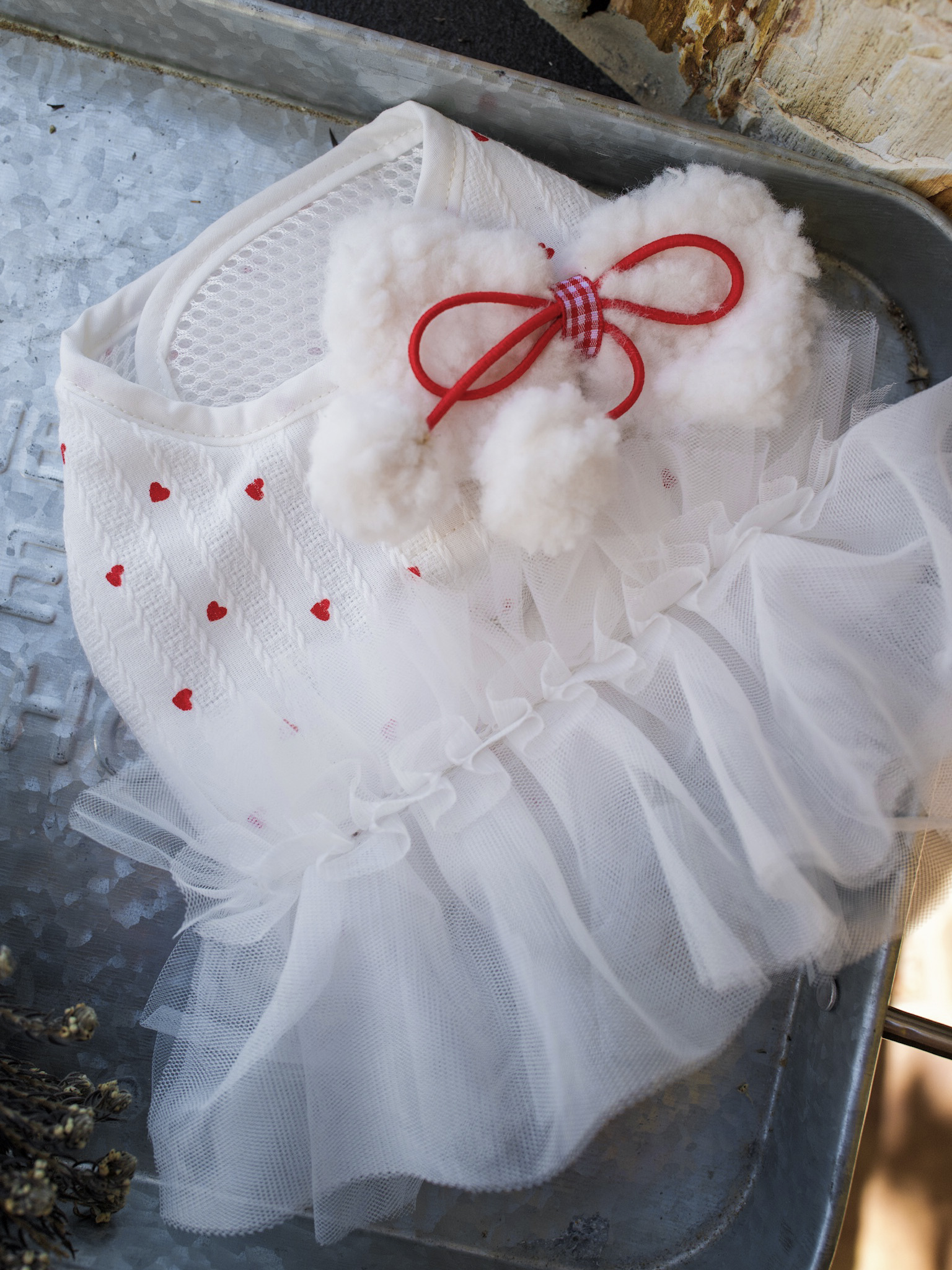 早春愛心提花胸背 (白)