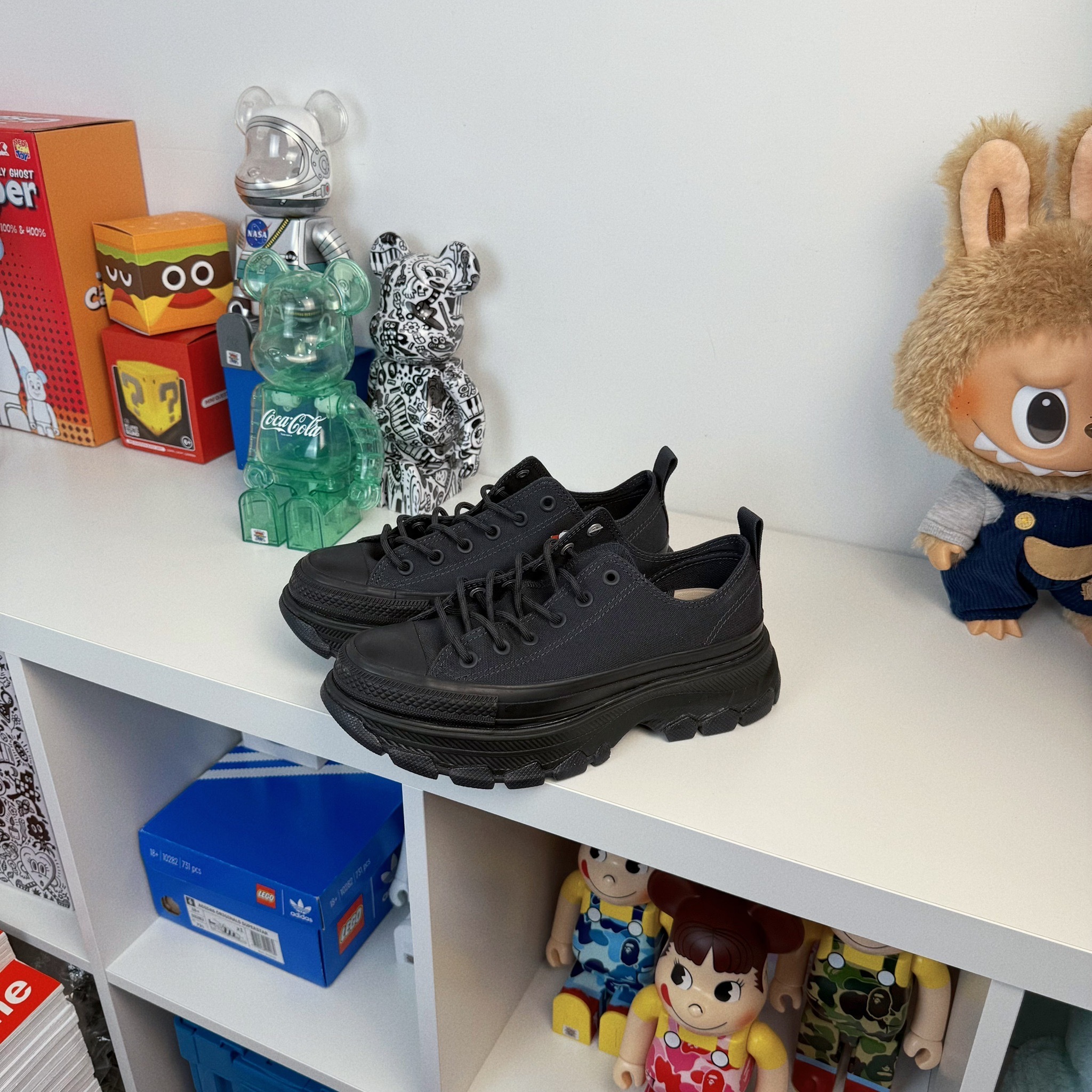 Converse AS Trekwave CS OX 日本限定 石墨黑 全黑化增高 厚底 帆布鞋 31314181