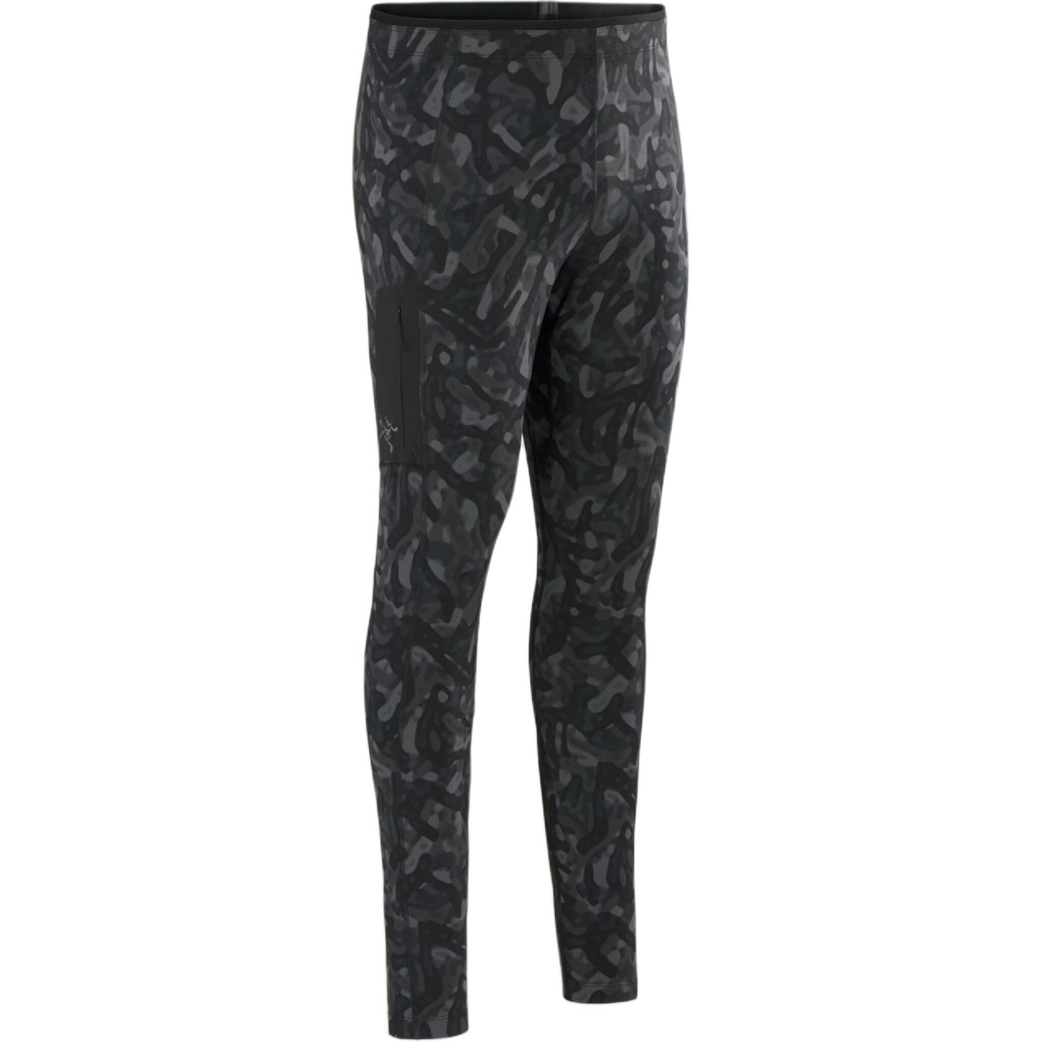 【代購】Arcteryx FW24 Rho LT Bottom Print Men's Casual Pants Men's Black Grottoflage
