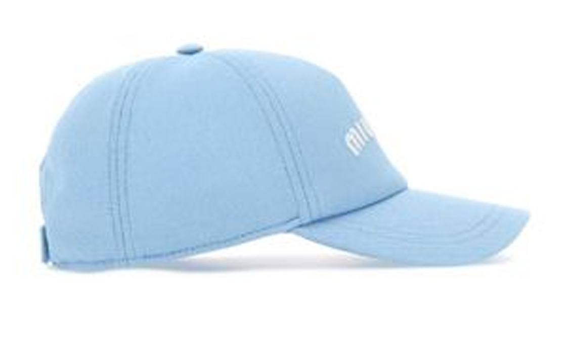 【代購】MIU MIU Cotton Baseball Caps Women's Blue