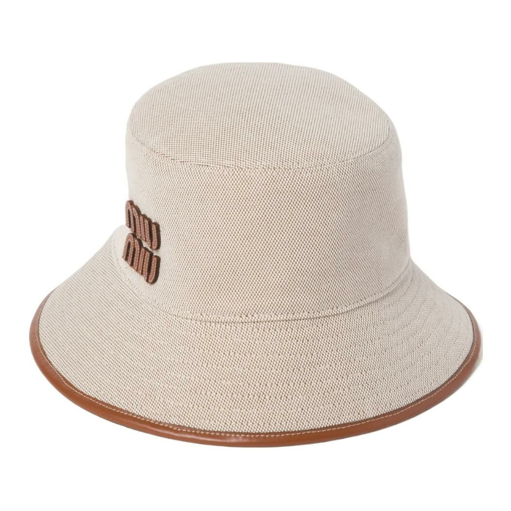 【代購】MIU MIU Fabric Bucket Hats Women's Beige