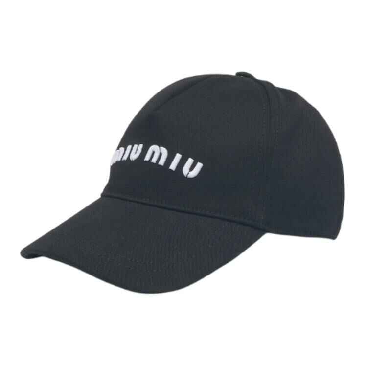 【代購】MIU MIU Drill Logo-embroidered Cap