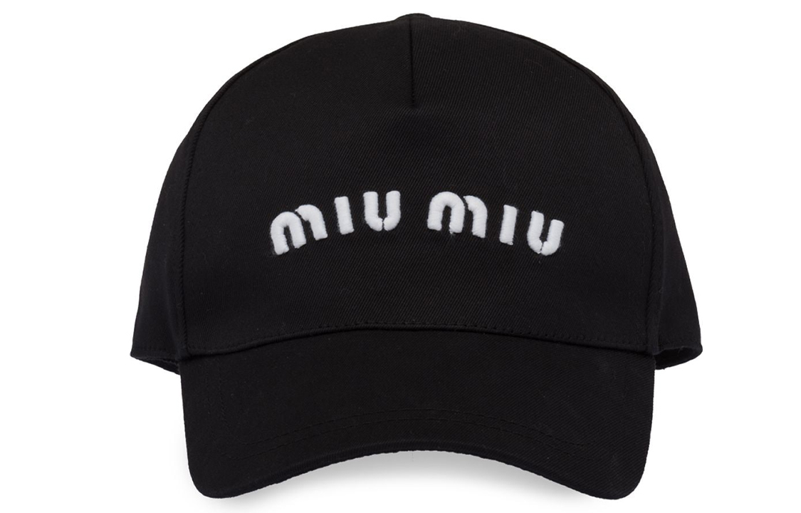 【代購】MIU MIU Drill Logo-embroidered Cap
