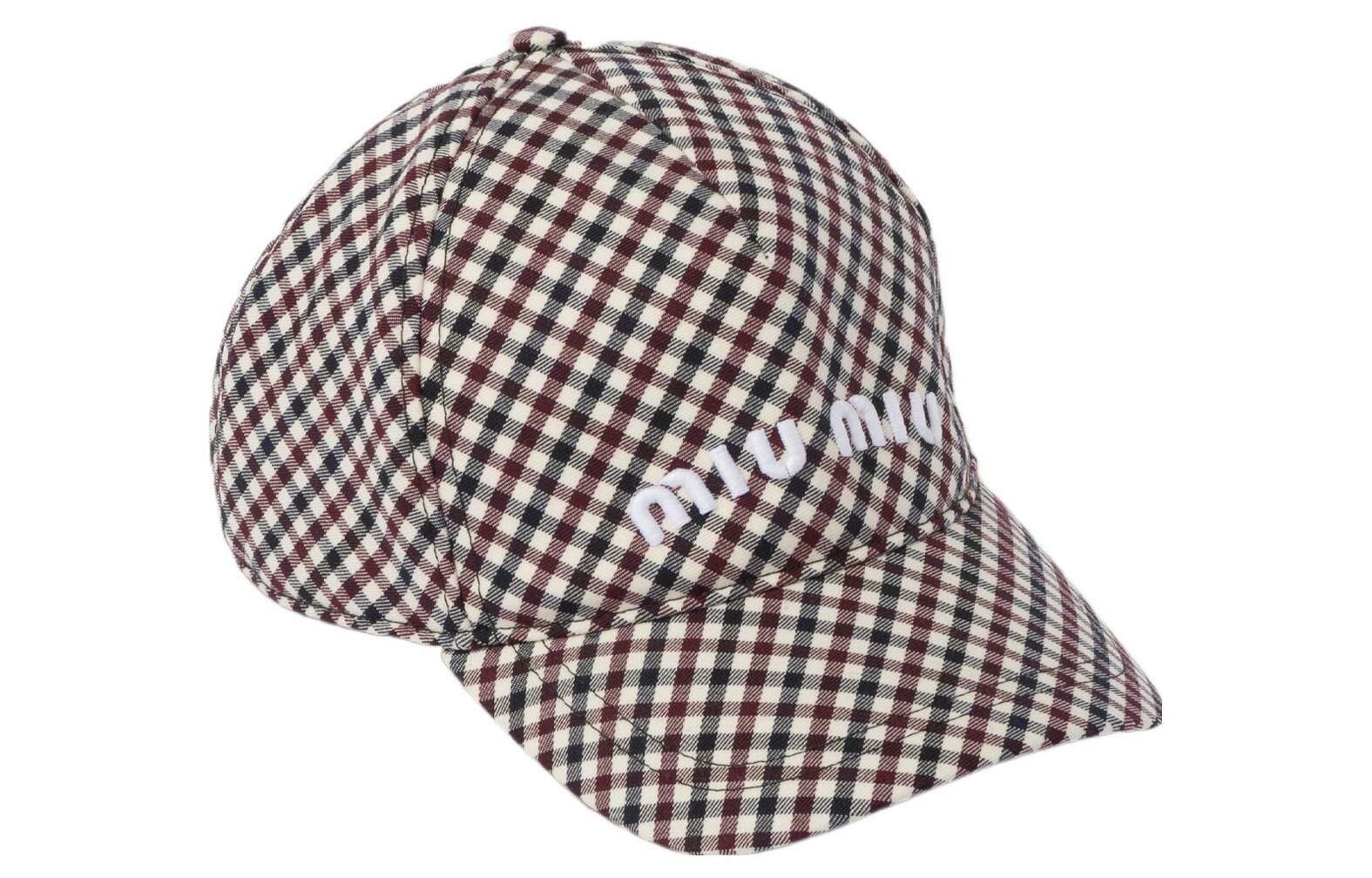 【代購】MIU MIU Fabric Baseball Caps Women's Brown