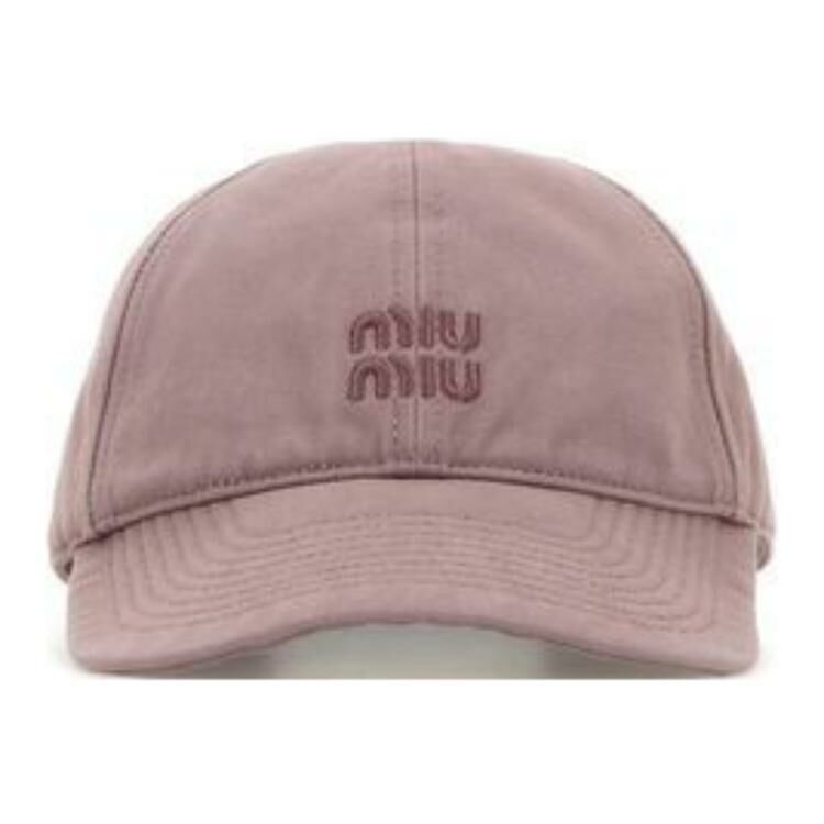【代購】MIU MIU Cotton Baseball Caps Women's Pink