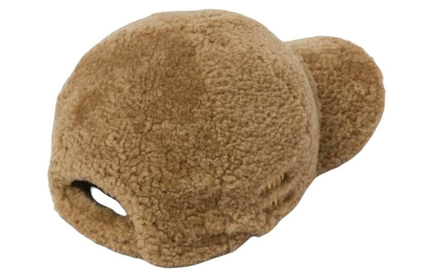 【代購】MIU MIU Leather Artificial Wool Baseball Caps Women's Brown