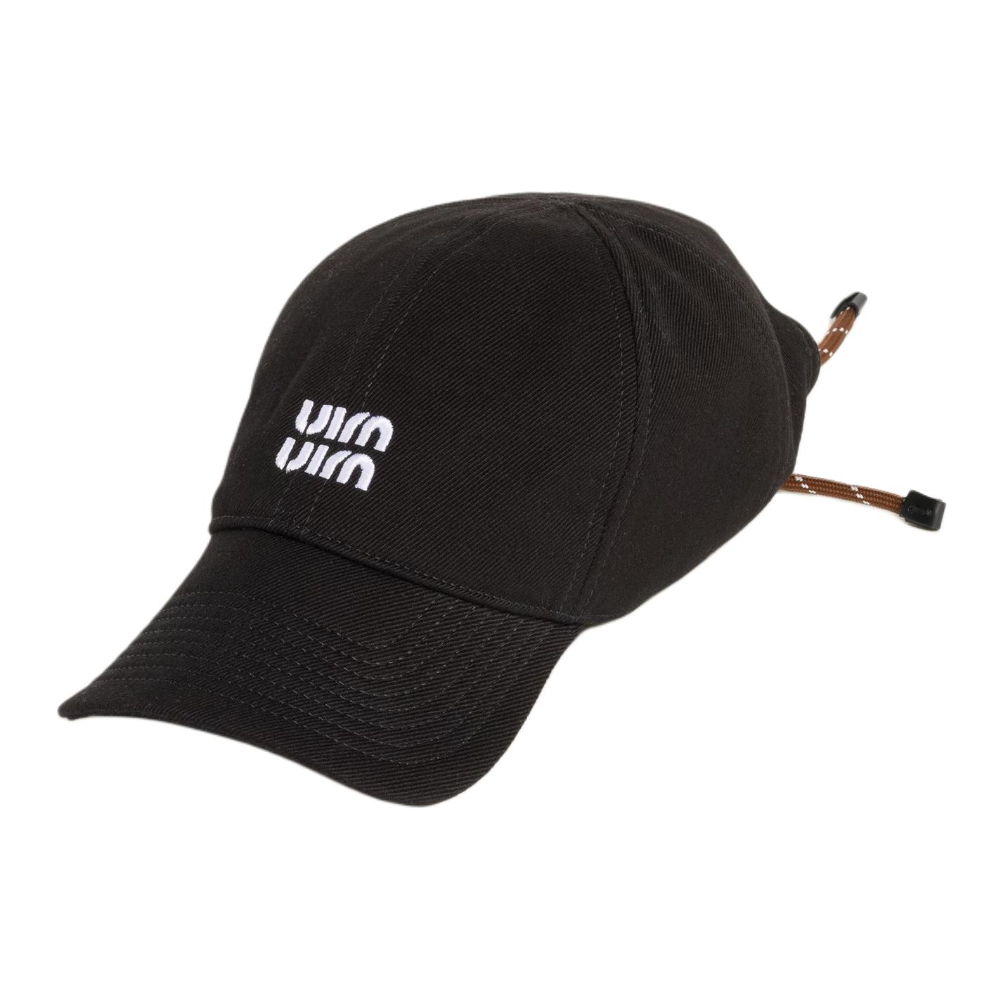 【代購】MIU MIU Fabric Baseball Caps Unisex Black/Tobacco