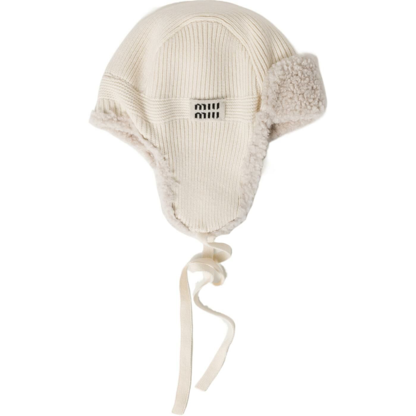 【代購】MIU MIU Wool Trapper Hats Women's White