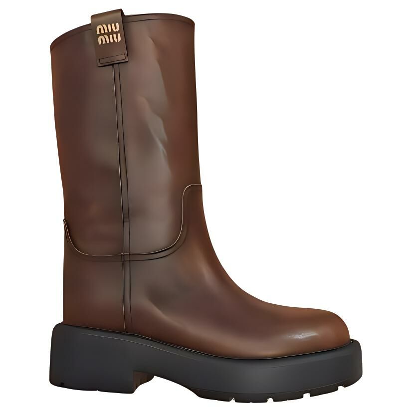 【代購】MIU MIU Ankle Boots Women's Brown