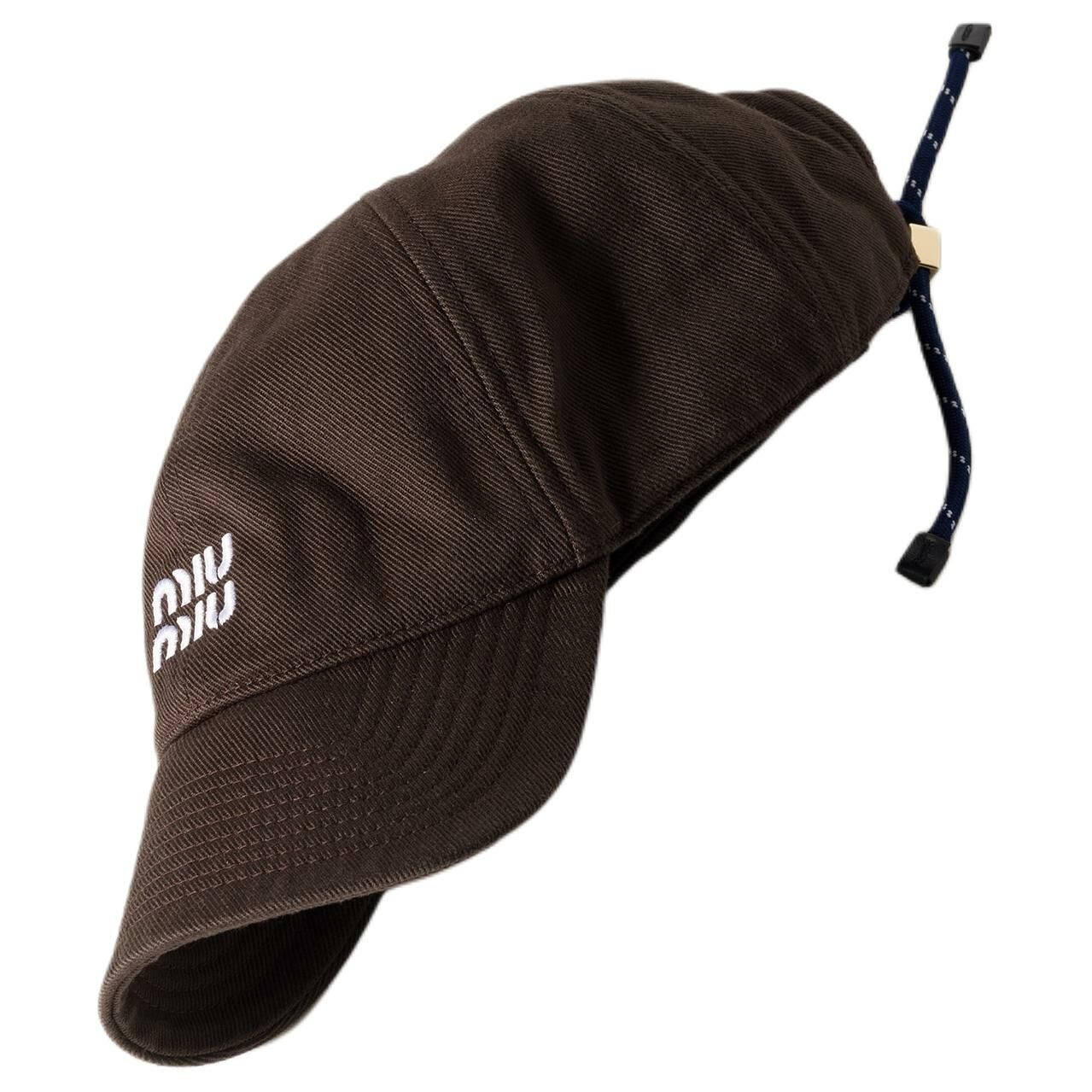 【代購】MIU MIU Denim Baseball Caps Women's Coffee