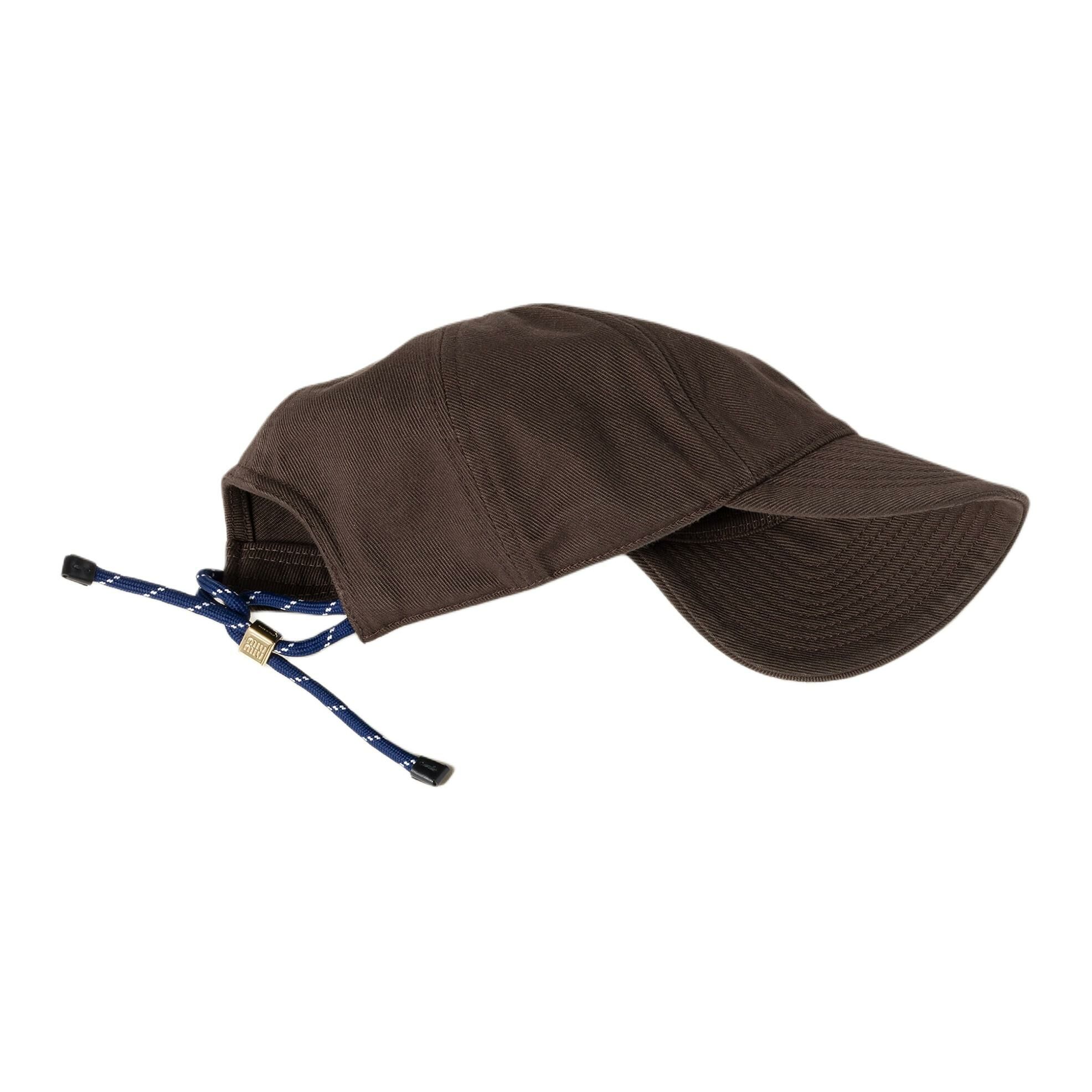 【代購】MIU MIU Denim Baseball Caps Women's Coffee