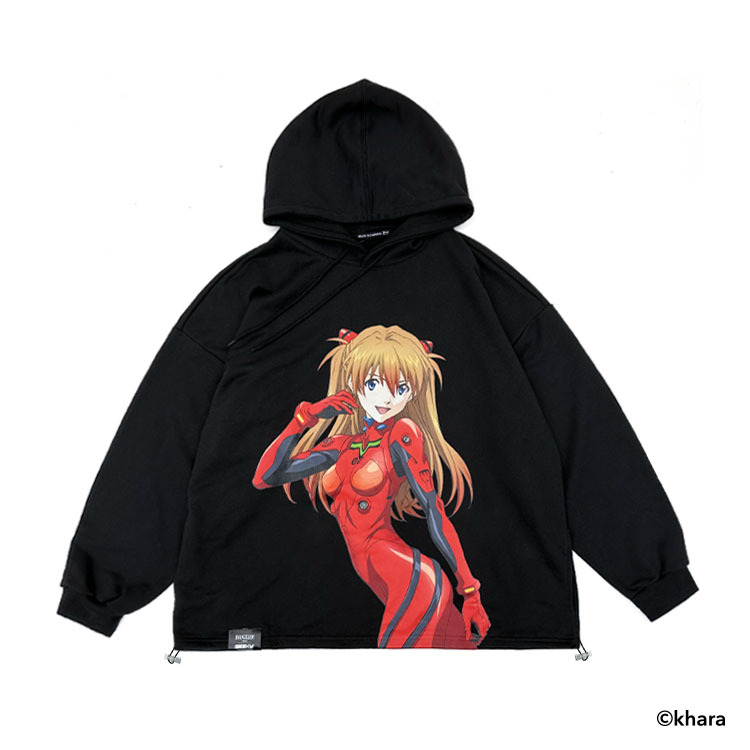 GEEKY x EVA明日香帽T-黑