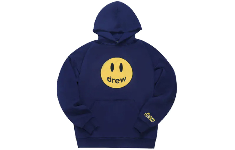 【代購】Drew House Smiley Collection Sweatshirts Unisex Marine Blue